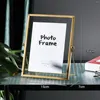 Frames Floating Glass Freestanding Metal Po Picture Frame Display