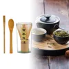 Conjuntos de té Matcha batidor conjunto multifunción hecho a mano kit de inicio utensilio para ceremonial