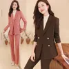 Frauen Zwei Stück Hosen Kleine Anzug Outfit Herbst Und Winter Koreanische Dünne Casual Jacke 2024 High Sense Professionelle Maßgeschneiderte