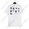 Tik Tok influencer same designer brand pure cotton black white Pattern Front and Back Printed High Street Loose Casual Short Sleeve T-shirt Unisex Fashion