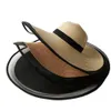 Big Brim Straw Temperament Organza Fisherman Women's Thin Protection Summer Vacation Beach Sun Hat