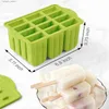 IJsgereedschappen 12-delige ijslollyvormen Siliconen ijslollymakervormen Food-grade ijsvormen met ijs - 50 ijslollystokjes voor keuken L240319