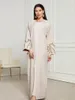 Abbigliamento etnico ricamo Abaya musulmano per le donne Abito Eid Jalabiya Floreale Marocco Ramadan Abaya Caftano Islam Cardigan Dubai Arabo Lungo