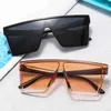 Solglasögon stor ram gick med i Body Square Women's Gradient Street Po Sun Glasses Men's Outdoor Driving Eyewear UV400