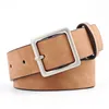 Belts Women Leather Belts For Jeans Luxury Brand Designer Belts Female Square Metal Pin Buckle Belt