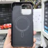 iPhone 15 Pro Max 15 Pro Mag Safe Cover用の磁気アラミド本物の炭素繊維スリムケース