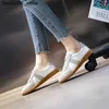 Casual Shoes Womens Sports Shoes Ny äkta läder Womens Moral Training Shoes Casual Spring Flat Shoes Womens Luxury Designer Shoes Q240320