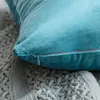 Pillow Body Pillows For Adults Velvet Soft Decorative Square Covers Case Sofa Bedroom60x60cm Light Satin Pillowcase