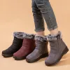 Stiefel Winterstiefel Frau warm wässriger wasserdichte Schneeschuhe Frauen Plattform Schuhe Ladies Mode Stiefel Freizeitschuhe weiblich