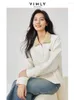 Sweats à capuche pour femmes Vimly Contraste Revers Demi-Zip Sweatshirts 2024 Printemps Casual Lâche Lettre Broderie Pulls À Manches Longues Hauts Femme