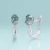 Pendientes de tuerca Gem's Beauty de Plata de Ley 925 con incrustaciones redondas de ágata de musgo Natural, diseño Original, regalo de joyería exquisito