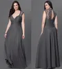 Vestido de chiffon, vestido de baile aberto nas costas, renda até o chão, plus size, vestidos de ocasião específica, sem mangas, decote em v profundo, alta qualidade, formal7629566