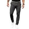 Men's Pants Light Grey Mens Slim FIT Stretch Chino Trousers Comfortable And Breathable Perfect For Daily Sports Activities