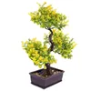Kwiaty dekoracyjne sztuczne rośliny doniczkowe fałszywe ozdoby pulpitu dekoracje dekoracje imitacja ozdoby bonsai plastikowe