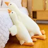 5090130CM Funny Joy Goose Plush Stuffed Soft Duck Sleeping Pillow Sofa Cushion Kids Girlfriend Birthday Gift 240314