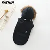 Ropa para perros Fathin Abrigo de invierno Super Warm Down Chaqueta Espesar Algodón A prueba de viento Ropa para mascotas para pequeños medianos grandes