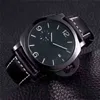 Panerai Automatiska klockor Swiss Movment Watch Silver Bezel Silicone Strap Mens Military Watch Montre HommePej7 WN-DMAQ