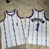 1993 1994 1995 Authentic Basketball Vintage Tracy McGrady koszulki 1 Vince Carter 15 Penny Hardaway 1 Shotback Shirt 1998 1999 2000 2001 2003 Stripe Stripe Szyged