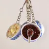 Keychains Funny Kids Toys Simulation Food Charms Noodle Keychain Chinese Blue And White Porcelain Bowl Mini Cell Phone Strap Pendant