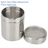 Baking Tools High Quality Stainless Steel Chocolate Shaker Icing Sugar Powder Flour Cocoa Coffee Sifter
