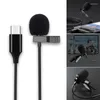 Mikrofoner 2st Microphone Type-C Lapel Video Recording Mic Professional Clip-On med omnidriktad kondensor