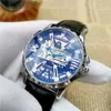 Oguras Hollow Tourbillon Automatic mécanical watch mens High-Grade Luminal imperroproping watch mens célèbre marque