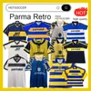 1998 1999 2000 Parma Calcio Mens 축구 유니폼 Crespo Cannavaro Baggio Asprilla home 옐로우 블루 축구 셔츠 짧은 소매 성인 유니폼 Hotsoccer