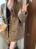 Women's Suits Insozkdg Women Coats Loose Casual Lapel Knittd Blazers Lady Korean Fashion Retro Long Sleeve Cardigans Winter Female Clothes