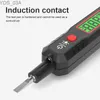 Medidores de corrente HT89 Testador de tensão AC DC 12-300V Continuidade de corrente Live Null Wire Tester Breakpoint Finder Smart Non-Contact Test Pen Meter 240320