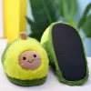 Zapatillas kawaii peluche aguacate zapatillas juguetes frutas lindo ganado de cerdo alpaca invernal calienta zapatos adultos muñecas productos para el hogar