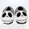 Zapatillas dibujos animados monstruos de navidad jack zapatillas de algodón hombres/mujeres hogar de interior de halloween freak plushplush sandals de gran tamaño femenino peludo tobogán