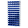 Akro-Mils 30130 Plastorganisator och förvaringsfack för kylskåp, kök, skåp eller skafferi, 12-tums 6-tums x 4-tums, blå, 12-pack