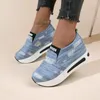 Casual Shoes Woman 2024 Sports Denim Fashion Women's Single Shoe Jean For Women Slip-On Platform Sneakers