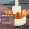 Ferramentas de cozimento 3 pçs rolo waffle diy sorvete cone molde pastelaria rolo ângulo cozinha sobremesa crocante shaper cônico