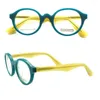 Lunettes de soleil Cadres Femmes Lunettes rondes Hommes Lunettes optiques Cadre Rétro Fabriqué à la main Acétate Prescription Lunettes Myopie Lunettes Jaune