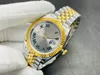 Классический 126333 41 -мм мужские часы Стальные желтые золоты