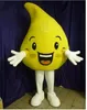 2024 Halloween fofo mascote de limão traje de traje de festa de festa de natal