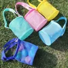 Sacs de rangement Sac en maille Organisateur de jouets de plage avec sangle réglable pour coquillages Capacité de lunettes de soleil