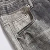 Jeans pour hommes Drift Style américain Nostalgie Vintage Lavable Pur Coton Lâche Fermeture À Glissière Droite Pantalon Long Pantalon Pour Hommes Femmes