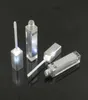 7ML LED Empty Lip Gloss Tubes Square Clear Lipgloss Refillable Bottles Container Plastic Makeup Packaging with Mirror and Light DH6147471