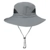 Chapéu de pescador masculino verão secagem rápida malha fina respirável protetor solar chapéu ao ar livre selva aventura escalada chapéu