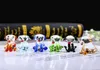 HD Set van 6 miniatuur glazen figuur hond handgeblazen Murano glas kunst dier huisdier beeldjes Home Desktop Decor verzamelbare geschenken Y20028139255