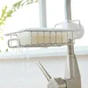 Crochets robinet support de rangement réglable évier chiffon éponge Drain cuisine salle de bains savon acier inoxydable