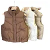 Women's Vests Japanese Harajuku Vest Autumn Winter Coat Casual Solid Windproof Warm Bread Jacket Ladies Thick Puffer Parkas