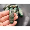 Pedras preciosas soltas com relevo de luz dragão padrão ágata trela verde
