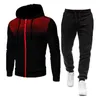 Tute da uomo Moda 2024 Felpa con cappuccio casual Set Autunno e inverno Cappotto da gioventù stampato a pois con tendenza di strada per adolescenti