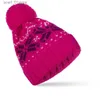 Chapeaux Foulards Ensembles Nouveau chapeau de bikini moelleux flocon de neige cadeau de Noël hiver coréen chaud tricoté chapeau épais cadeau de Saint Valentin pour hommes et femmes C24319