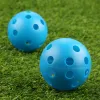 Piłki Gohantee 10pcs 72 mm golfowe piłki treningowe plastikowy przepływ powietrza pusty z dziurami piłkami golfowymi na zewnątrz golfa akcesoria golfowe