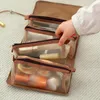 Storage Bags Pouch Bag Wash Toiletry Portable Multifunctional Makeup Women Hanging Travel Organizer Foldable Cosmetic Nylon