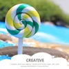 Garden Decorations Simulation Lollipops Colorful Lollipop Candy Decors Resin Mini Rainbow Bonsai Ornaments